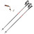 Палки LEKI Hot Shot anodized black-eloxal grau-eloxal rot 120 cm